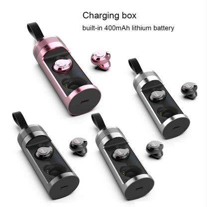 SARDiNE F8 TWS Bluetooth V5.0 Wireless Stereo Earphones with Charging Box(Rose Gold) - TWS Earphone by SARDiNE | Online Shopping UK | buy2fix