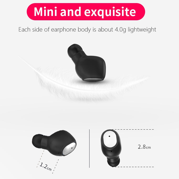 Q2 TWS Bluetooth 5.0 Binaural Stereo Wireless Sports Bluetooth Earphone(Black) - TWS Earphone by buy2fix | Online Shopping UK | buy2fix