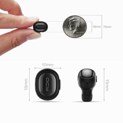 QCY Q26 Mini In-ear Universal Wireless Bluetooth 4.1 Earphone with English Voice,Effective Bluetooth Distance: 10M(Black) - Bluetooth Earphone by QCY | Online Shopping UK | buy2fix