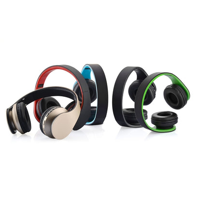 BTH-811 Folding Stereo Wireless  Bluetooth Headphone Headset with MP3 Player FM Radio, for Xiaomi, iPhone, iPad, iPod, Samsung, HTC, Sony, Huawei and Other Audio Devices(Green) - Headset & Headphone by buy2fix | Online Shopping UK | buy2fix