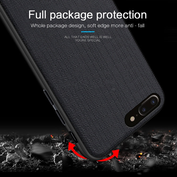 MOFI Anti-slip PC + TPU + Cloth Case for iPhone 8 Plus & 7 Plus(Gold) - More iPhone Cases by MOFI | Online Shopping UK | buy2fix