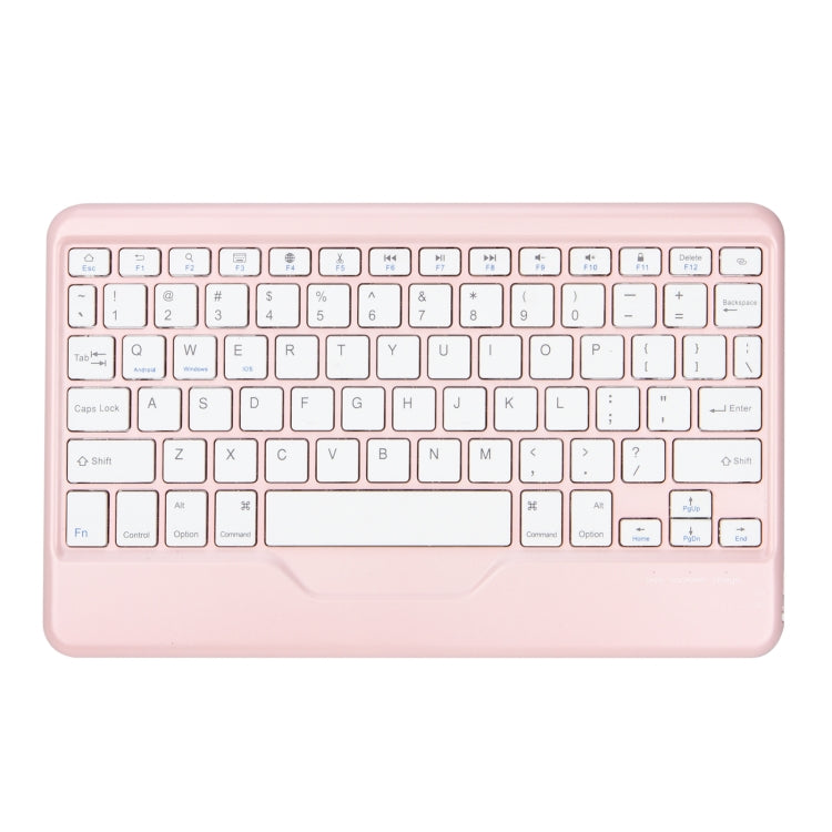 Z102B Pen Slot Bluetooth Keyboard Leather Tablet Case For iPad 10.2 2021/2020/2019 (Pink) - For iPad Pro by buy2fix | Online Shopping UK | buy2fix