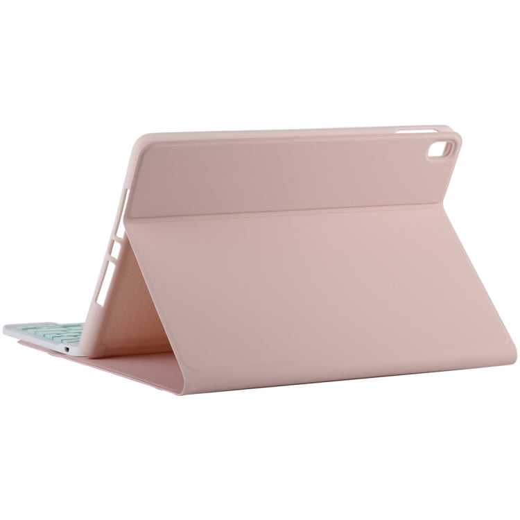 TG11B Detachable Bluetooth Green Keyboard + Microfiber Leather Tablet Case for iPad Pro 11 inch (2020), with Pen Slot & Holder (Pink) - For iPad Pro by buy2fix | Online Shopping UK | buy2fix