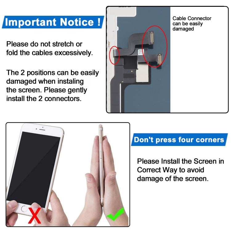 JK incell LCD Screen For iPhone X - LCD Related Parts by JK | Online Shopping UK | buy2fix