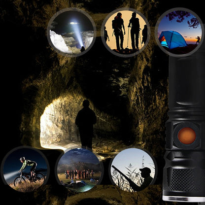 Ultra Bright Rechargeable LED Torch Flashlight - LED Flashlight by buy2fix | Online Shopping UK | buy2fix