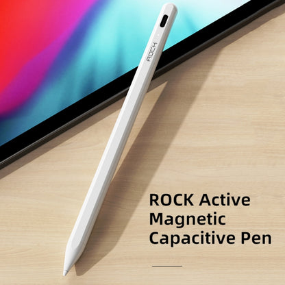 ROCK B02 For iPad Tablet PC Anti-mistouch Active Capacitive Pen Stylus Pen (White) - Stylus Pen by ROCK | Online Shopping UK | buy2fix