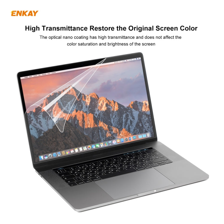 ENKAY HD PET Screen Protector for MacBook Pro 15.4 inch A1707 (2016 - 2017) / A1990 (2018) - Screen Protectors by ENKAY | Online Shopping UK | buy2fix