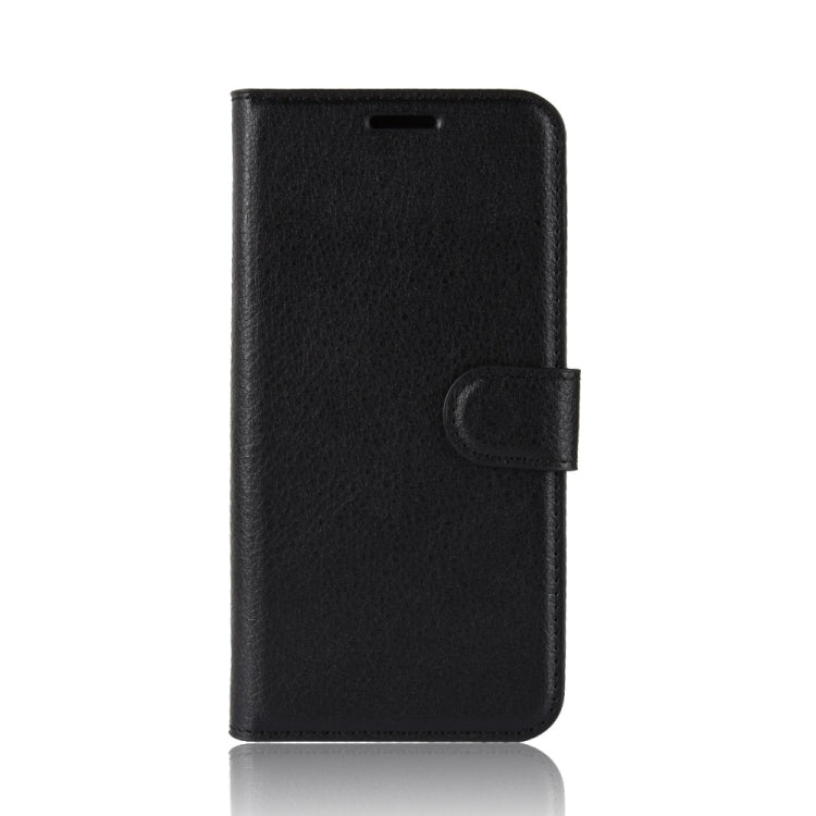 For OnePlus 6 Litchi Texture Horizontal Flip Leather Case with Holder & Card Slots & Wallet(Black) - OnePlus Cases by buy2fix | Online Shopping UK | buy2fix