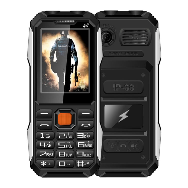 A6 Triple Proofing Elder Phone, Waterproof Shockproof Dustproof, 6800mAh Battery, 2.4 inch, 21 Keys, Bluetooth, LED Flashlight, FM, SOS, Dual SIM, Network: 2G(Black) - Others by buy2fix | Online Shopping UK | buy2fix