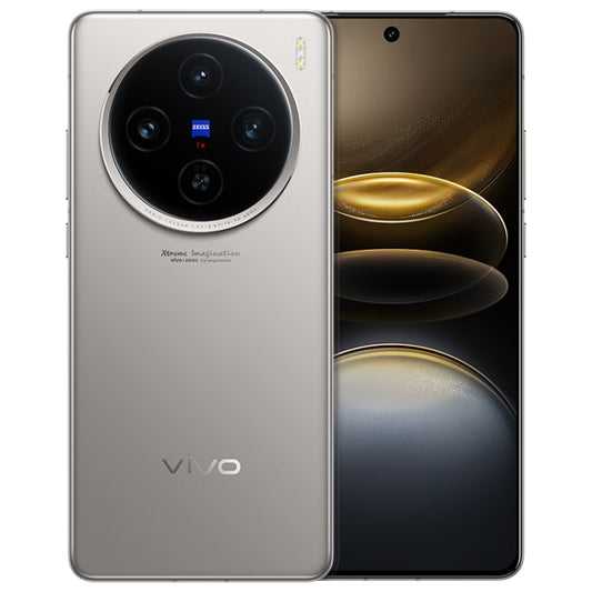 vivo X100s, Triple Back Cameras, 16GB+512GB, Face ID / Fingerprint Identification, 6.78 inch Android 14 OriginOS 4 Dimensity 9300+ Octa Core, OTG, NFC, Network: 5G, Support Google Play (Titanium Color) - vivo by vivo | Online Shopping UK | buy2fix