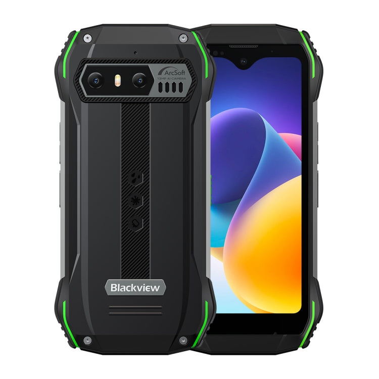 Blackview N6000SE, IP68/IP69K/MIL-STD-810H, 4GB+128GB, 4.3 inch Android 13 MediaTek MT8788 Octa Core, Network: 4G, OTG, NFC (Green) - Blackview by Blackview | Online Shopping UK | buy2fix