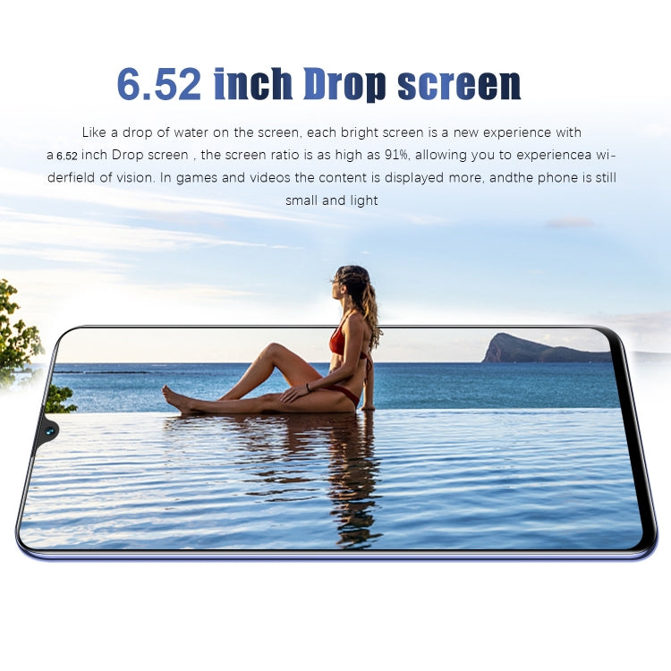 S22 Ultra Pro R425, 1GB+8GB, 6.52 inch Waterdrop Screen, Face Identification, Android 5.0 MTK6582 Quad Core, Network: 3G (Purple) -  by buy2fix | Online Shopping UK | buy2fix