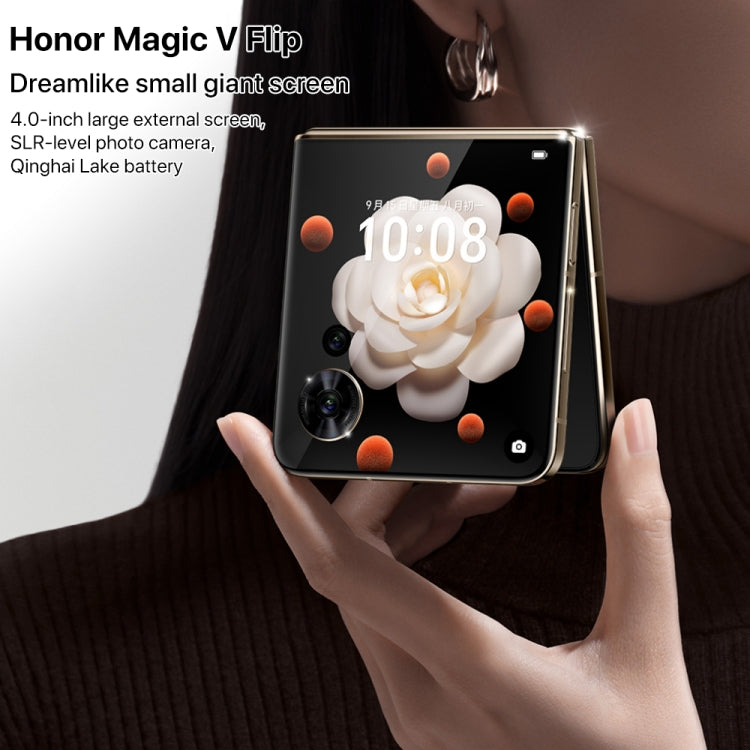 Honor Magic V Flip, 12GB+1TB, 6.8 inch + 4.0 inch Screen MagicOS 8.0 Snapdragon 8+ Gen 1 Octa Core, Network: 5G, NFC, OTG (White) - Honor by Huawei | Online Shopping UK | buy2fix