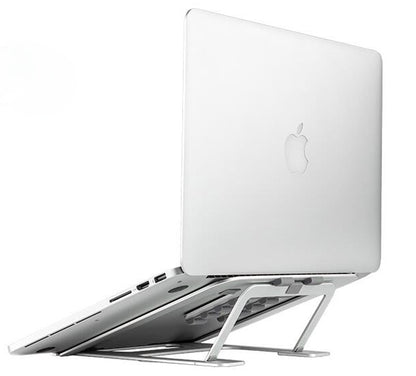 Laptop Height Extender Holder Stand Folding Portable Computer Heat Dissipation Bracket, Size: 22.3x23.5x1.3cm (Silver) - MacBook Holder by buy2fix | Online Shopping UK | buy2fix