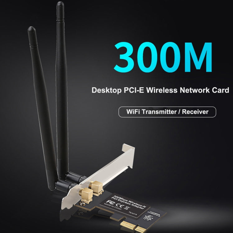 TXA049 Realtek 8192 PCI Express 300Mbps Wireless Network Card WiFi Adapter - Add-on Cards by buy2fix | Online Shopping UK | buy2fix