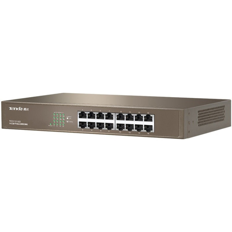 Tenda TEG1016D Desktop v6.0 16-Port Gigabit Ethernet Switch 6KV Lightning Protect - Switch by Tenda | Online Shopping UK | buy2fix