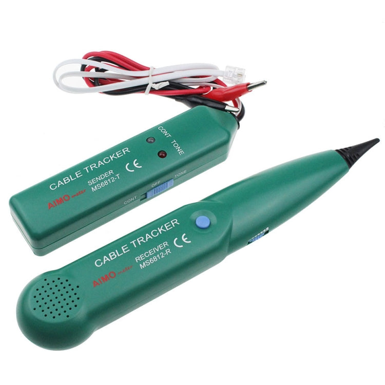 BSIDE MS6812 RJ11 & RJ45 Telephone Line Cable Tracker, Including Sender & Receiver - Lan Cable and Tools by buy2fix | Online Shopping UK | buy2fix