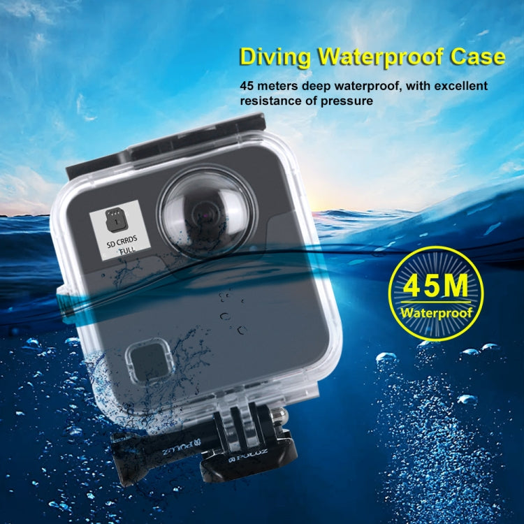 PULUZ 45m Underwater Waterproof Shockproof Housing Diving Case for GoPro Fusion, with Buckle Basic Mount & Screw - Waterproof Cases by PULUZ | Online Shopping UK | buy2fix