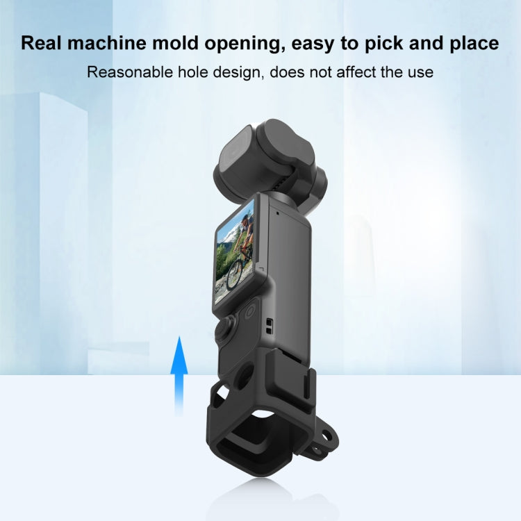 For DJI OSMO Pocket 3 PULUZ Protection Frame Cage Expansion Adapter Bracket (Black) - Mount & Holder by PULUZ | Online Shopping UK | buy2fix