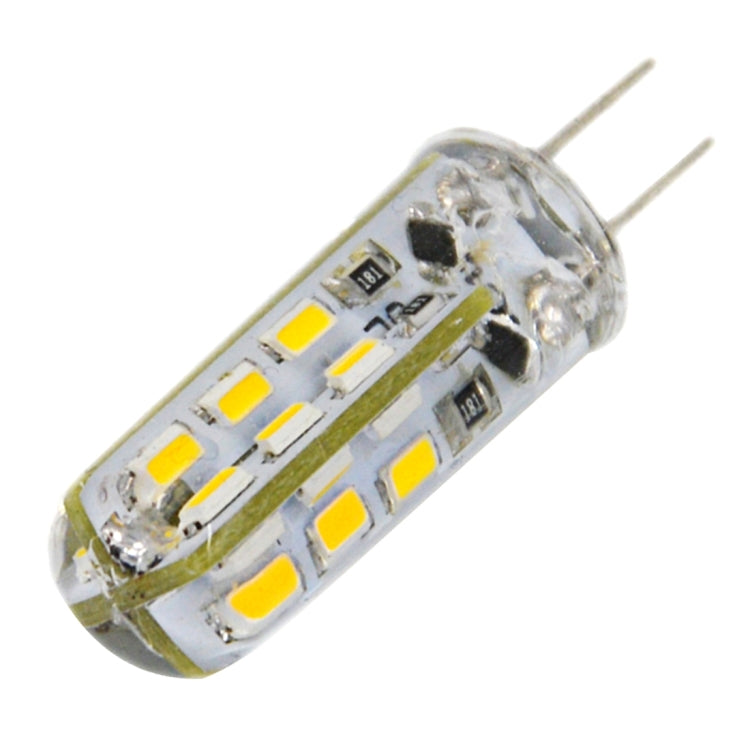 G4 2W 120LM Silicone Corn Light Bulb, 24 LED SMD 3014, Warm White Light, DC 12V - LED Blubs & Tubes by buy2fix | Online Shopping UK | buy2fix