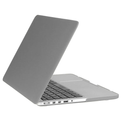 ENKAY for Macbook Pro Retina 13.3 inch (US Version) / A1425 / A1502 Hat-Prince 3 in 1 Frosted Hard Shell Plastic Protective Case with Keyboard Guard & Port Dust Plug(Grey) - MacBook Pro Cases by ENKAY | Online Shopping UK | buy2fix