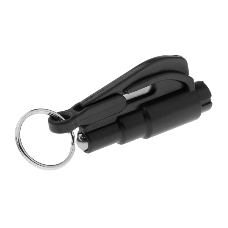 2 in 1 Car Emergency Hammer / Key Chain / Knife Broken Glass Portable Tool(Black) - Emergency Hammer by buy2fix | Online Shopping UK | buy2fix