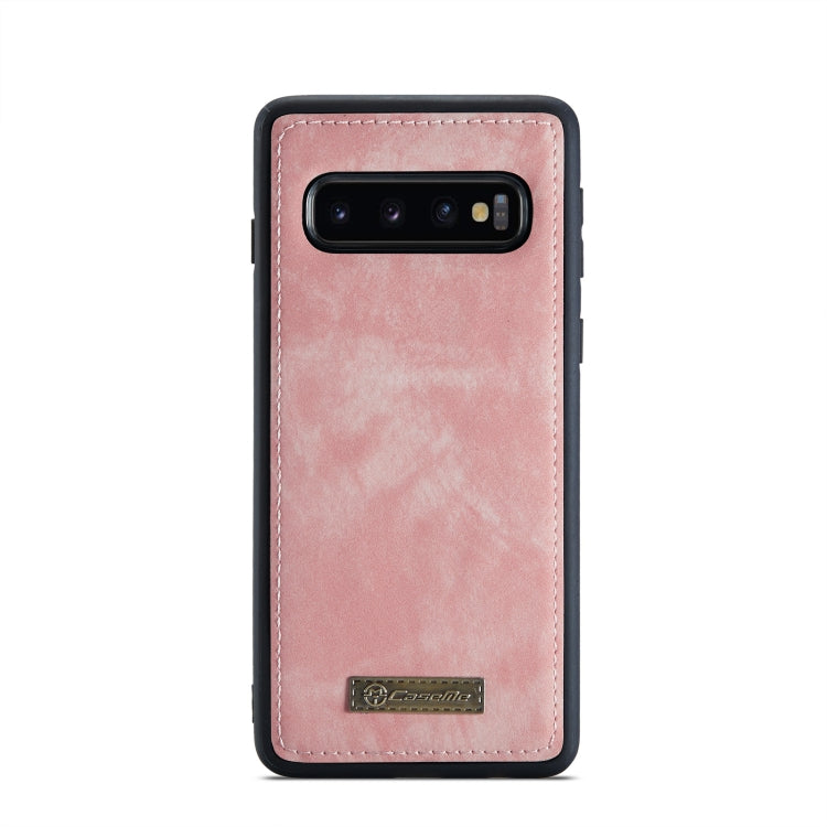 For Samsung Galaxy S10 CaseMe-008 Detachable Multifunctional Flip Leather Phone Case (Pink) - Galaxy Phone Cases by CaseMe | Online Shopping UK | buy2fix