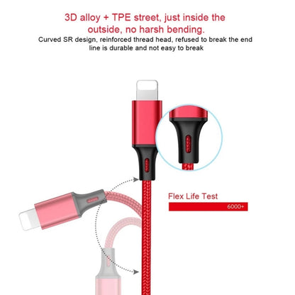 For iPhone / Apple Watch 2 In 1 8 Pin + Magnetic Charging Base Multi-function Charging Cable, Length: 1m(Red) - Multifunction Cable by buy2fix | Online Shopping UK | buy2fix