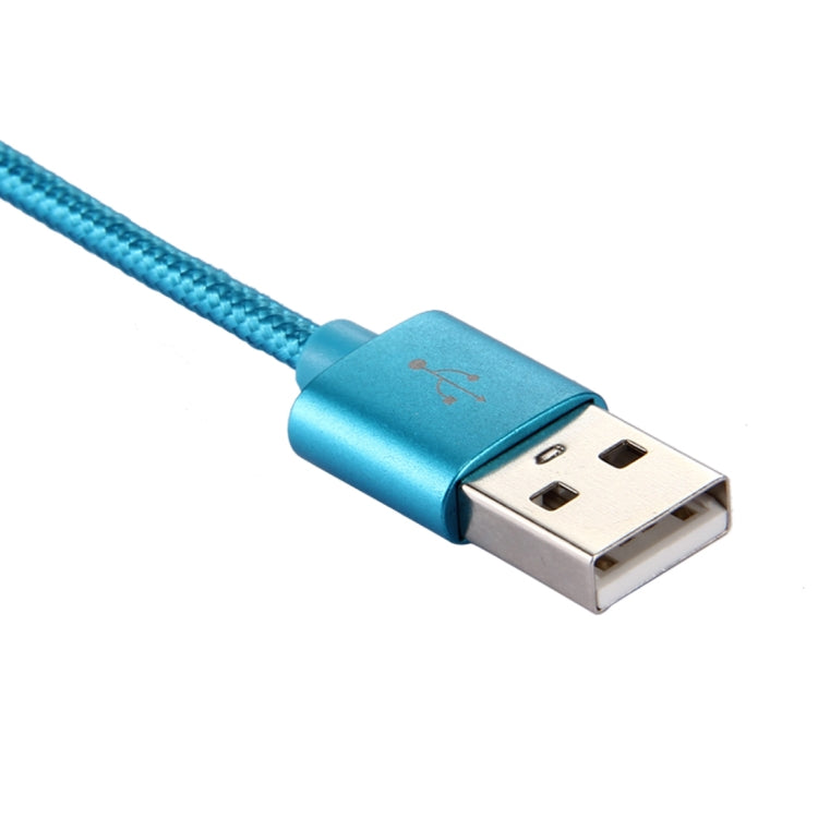 Knit Texture USB to USB-C / Type-C Data Sync Charging Cable, Cable Length: 3m, 3A Total Output, 2A Transfer Data(Blue) - USB-C & Type-C Cable by buy2fix | Online Shopping UK | buy2fix