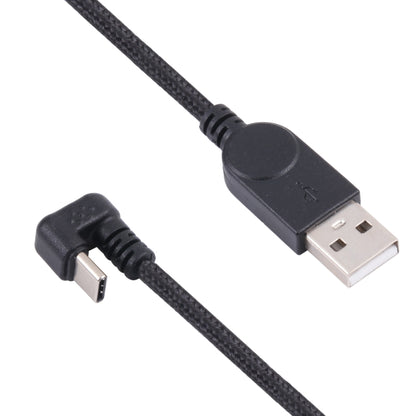 U-shaped USB-C / Type-C Male to USB Male Nylon Braid Charge Data Cable - USB-C & Type-C Cable by buy2fix | Online Shopping UK | buy2fix