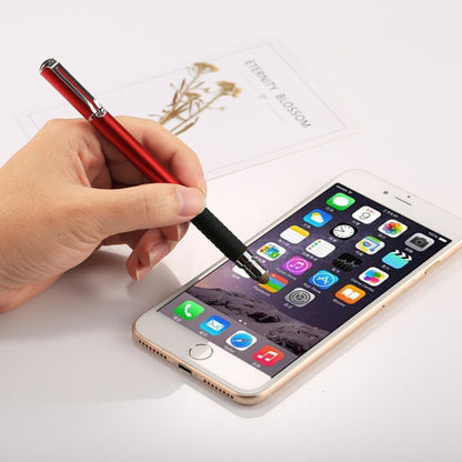 Universal 2 in 1 Multifunction Round Thin Tip Capacitive Touch Screen Stylus Pen, For iPhone, iPad, Samsung, and Other Capacitive Touch Screen Smartphones or Tablet PC(Red) - Stylus Pen by buy2fix | Online Shopping UK | buy2fix