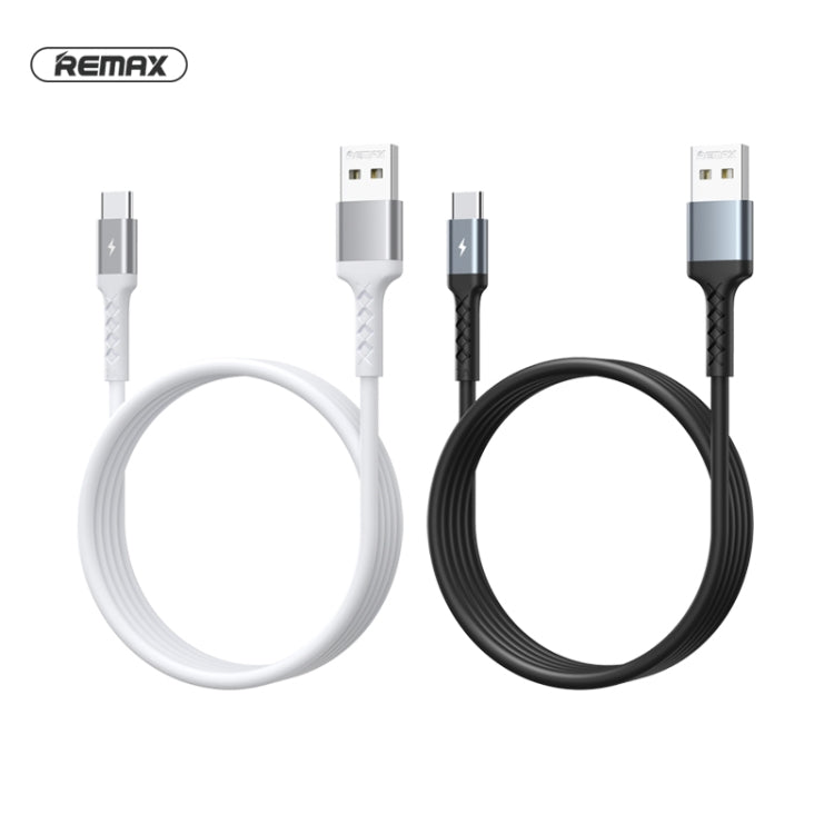 REMAX RC-161a Kayla Series 2.1A USB to USB-C / Type-C Data Cable, Cable Length: 1m (White) - USB-C & Type-C Cable by REMAX | Online Shopping UK | buy2fix