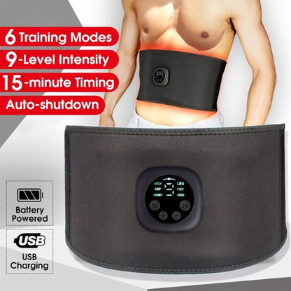 EMS Smart Micro-current Abdominal Fitness Device Waist Massage Belt - Fitness Equipments by buy2fix | Online Shopping UK | buy2fix