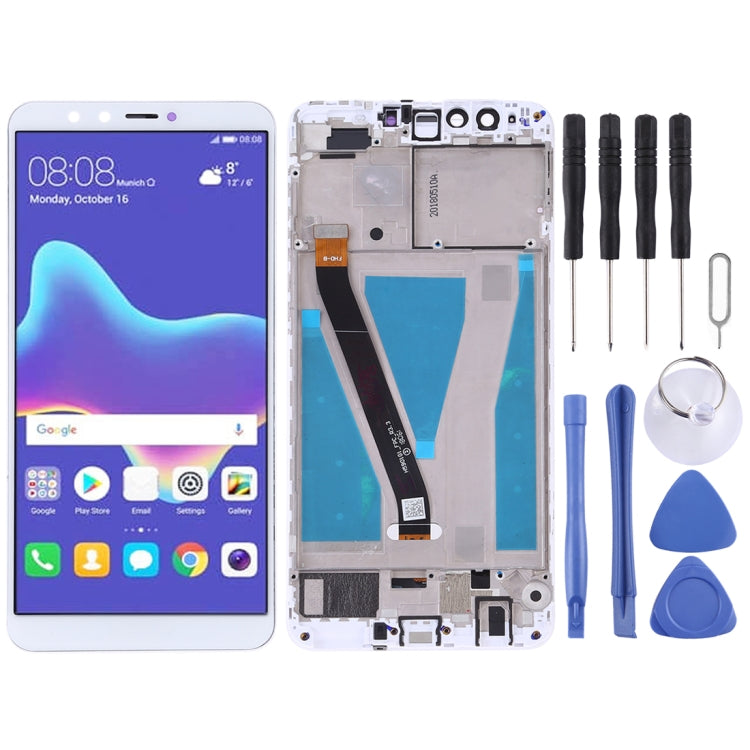OEM LCD Screen for Huawei Enjoy 8 Plu Digitizer Full Assembly with Frame s(White) - LCD Screen by buy2fix | Online Shopping UK | buy2fix