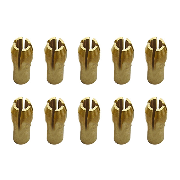 10 PCS Three-claw Copper Clamp Nut for Electric Mill Fittings，Bore diameter: 3.0mm - Hex Key & Spanner by buy2fix | Online Shopping UK | buy2fix