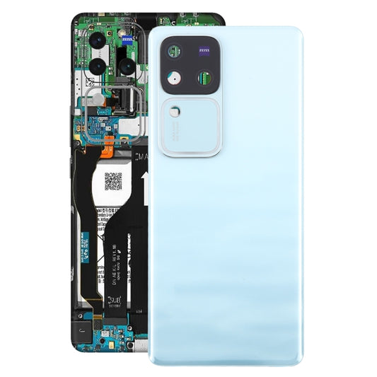 For vivo V30 Pro Battery Back Cover with Camera Lens Cover(Blue) - Back Cover by buy2fix | Online Shopping UK | buy2fix