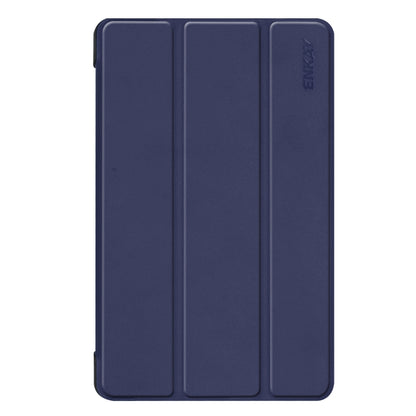 ENKAY PU Leather + Plastic Bottom Case with Three-folding Holder for Galaxy Tab A 8 (2019) P200 / P205(Dark Blue) - Tab A 8.0 & S Pen (2019) P200/P205 by ENKAY | Online Shopping UK | buy2fix