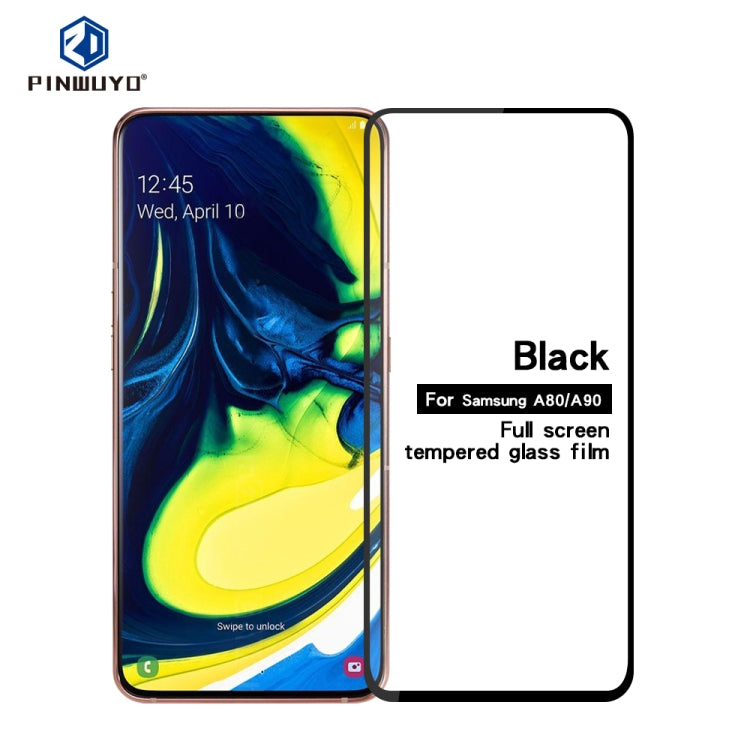 PINWUYO 9H 2.5D Full Glue Tempered Glass Film for Galaxy A80 / A90 - Galaxy Tempered Glass by PINWUYO | Online Shopping UK | buy2fix