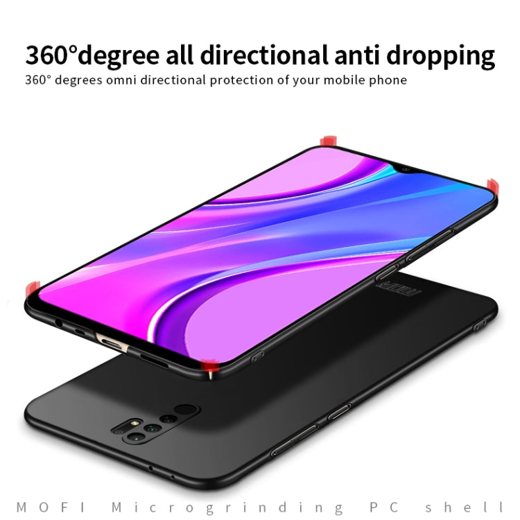 For Xiaomi Redmi 9 MOFI Frosted PC Ultra-thin Hard Case(Black) - Xiaomi Cases by MOFI | Online Shopping UK | buy2fix