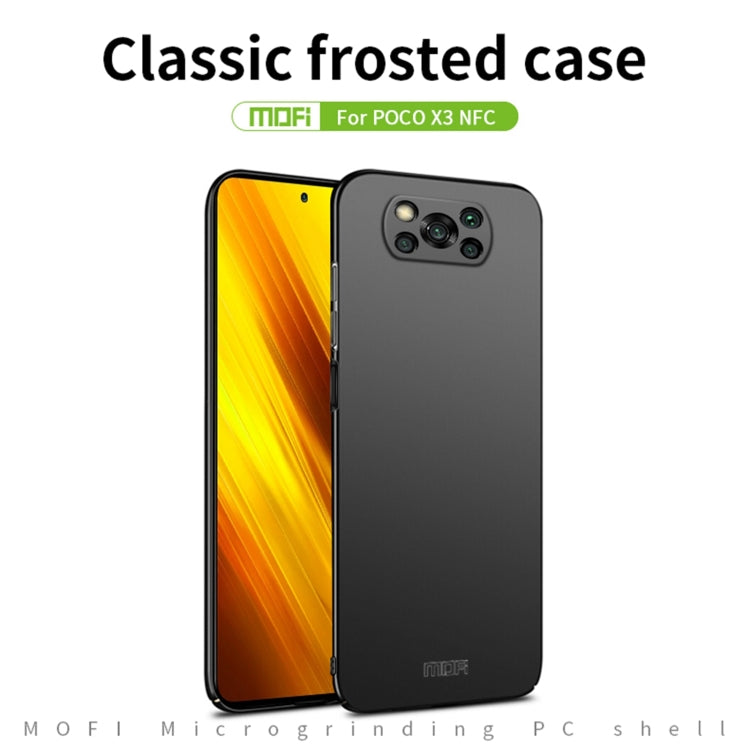 For Xiaomi POCO X3/X3 NFC MOFI Frosted PC Ultra-thin Hard Case(Black) - Xiaomi Cases by MOFI | Online Shopping UK | buy2fix