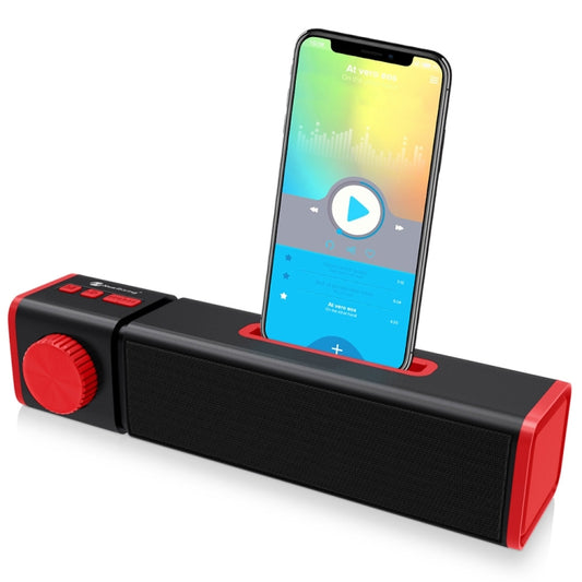 New Rixing NR4023 TWS Wireless Stereo Bluetooth Speaker, Support TF Card & MP3 & FM & Hands-free Call & 3.5mm AUX(Red) - Desktop Speaker by NewRixing | Online Shopping UK | buy2fix