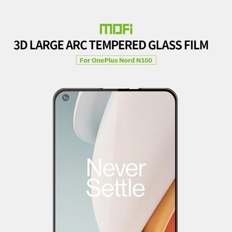 For OnePlus Nord N100 MOFI 9H 3D Explosion-proof Curved Screen Tempered Glass Film - OnePlus Tempered Glass by MOFI | Online Shopping UK | buy2fix