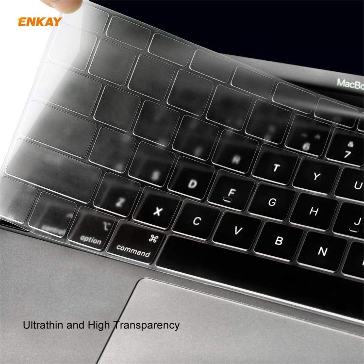 ENKAY 3 in 1 Crystal Laptop Protective Case + US Version TPU Keyboard Film + Anti-dust Plugs Set for MacBook Pro 15.4 inch A1707 & A1990 (with Touch Bar)(Green) - MacBook Pro Cases by ENKAY | Online Shopping UK | buy2fix