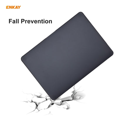 ENKAY 3 in 1 Matte Laptop Protective Case + EU Version TPU Keyboard Film + Anti-dust Plugs Set for MacBook Pro 16 inch A2141 (with Touch Bar)(Purple) - MacBook Pro Cases by ENKAY | Online Shopping UK | buy2fix