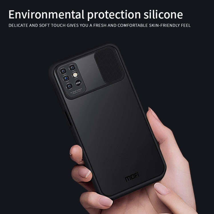 For INFINIX Note8 MOFI Xing Dun Series PC + TPU Anti-peep Waterproof And Anti-drop All-inclusive Protective Shell, Translucent Frosted(Black) - Infinix Cases by MOFI | Online Shopping UK | buy2fix