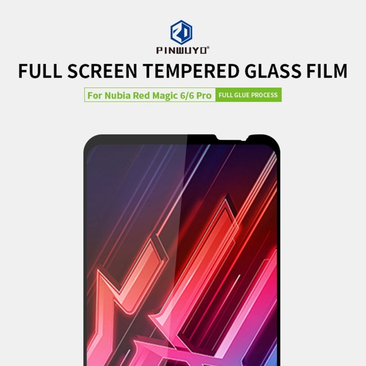 For Nubia Red Magic 6 / 6 Pro PINWUYO 9H 2.5D Full Screen Tempered Glass Film(Black) - Others by PINWUYO | Online Shopping UK | buy2fix