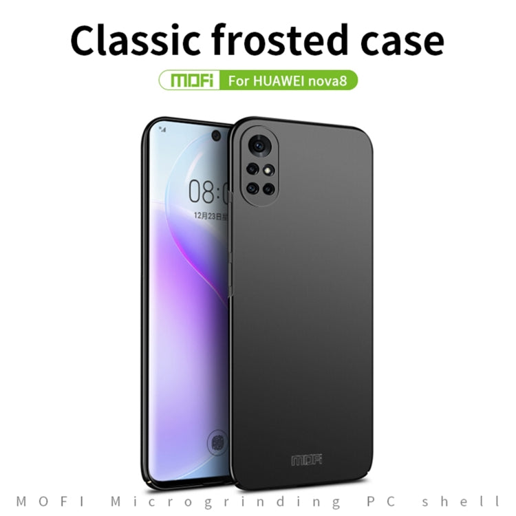 For Huawei Nova 8 MOFI Frosted PC Ultra-thin Hard Case(Gold) - Huawei Cases by MOFI | Online Shopping UK | buy2fix