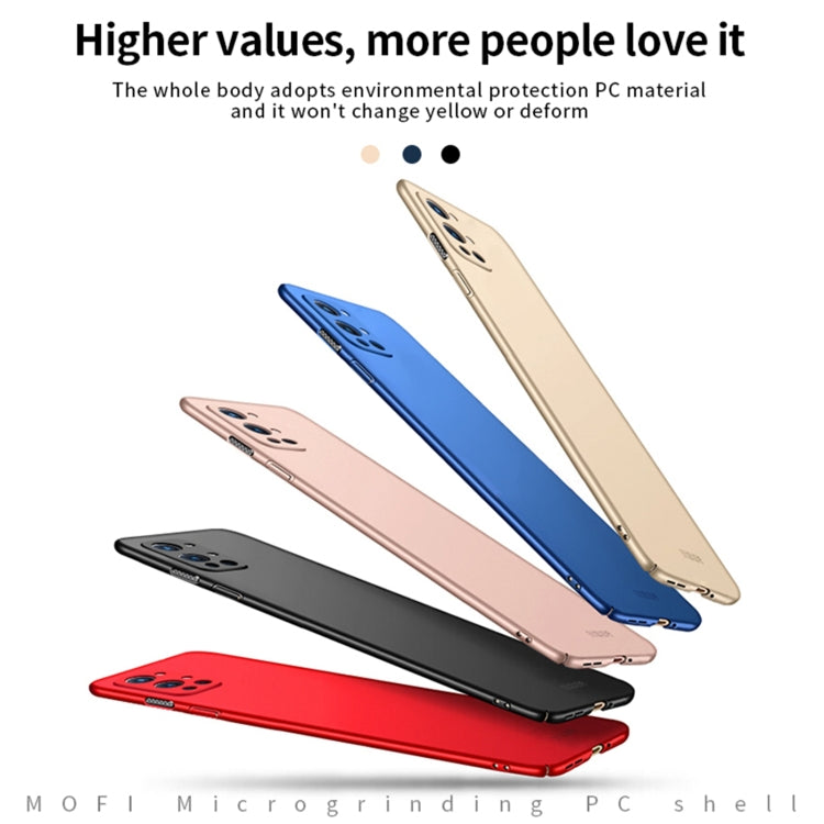 For OnePlus 9R MOFI Frosted PC Ultra-thin Hard Case(Red) - OnePlus Cases by MOFI | Online Shopping UK | buy2fix