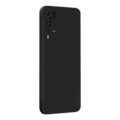 For vivo X60 Pro PINWUYO Touching Series Liquid Silicone TPU Shockproof Case(Black) - OPPO Cases by PINWUYO | Online Shopping UK | buy2fix