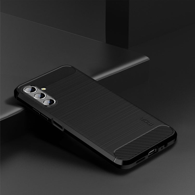 For Samsung Galaxy A13 5G MOFI Gentleness Series Brushed Texture Carbon Fiber Soft TPU Case(Black) - Galaxy Phone Cases by MOFI | Online Shopping UK | buy2fix